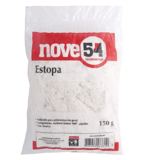ESTOPA BRANCA 150GR NOVE54