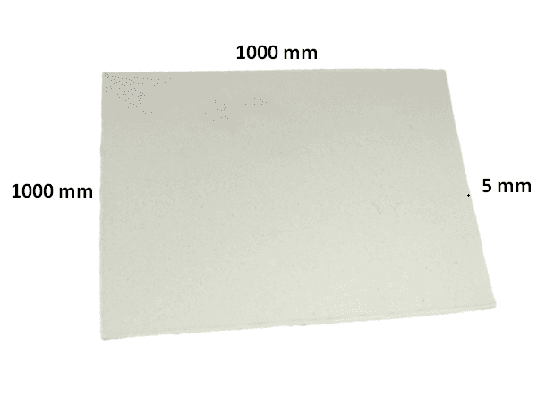 PAPELAO DE ISOLAMENTO TERMICO 5 X 1000 X 1000 MM