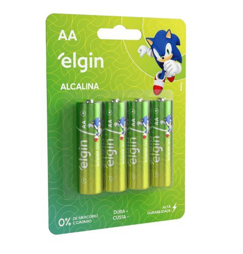 PILHA ALCALINA AA C/4 - PEQUENA