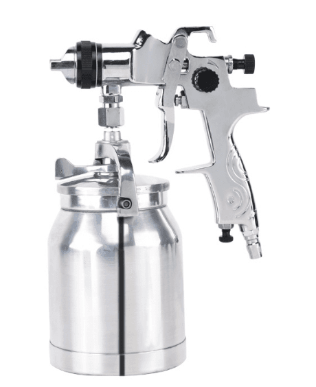 PISTOLA PINTURA SUCÇAO 1.7MM 1000ML CANECA ALUMINIO