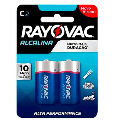 PILHA ALCALINA D2 C/2 - GRANDE