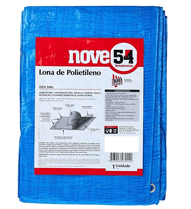 LONA POLIETILENO AZUL 10X8 954*