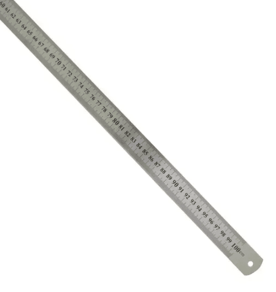 ESCALA DE ACO INOX 1000MM - CARBOGRAFITE