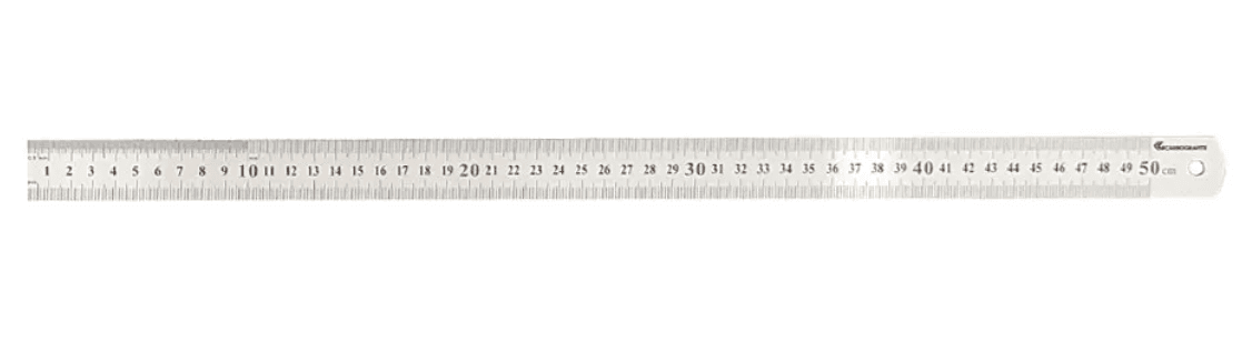 ESCALA DE ACO INOX 500MM - CARBOGRAFITE