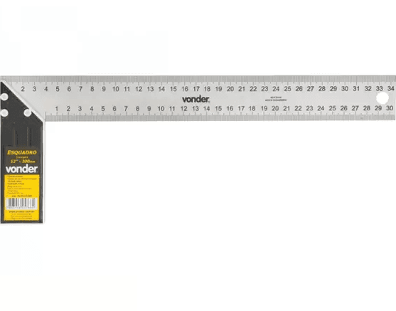 ESQUADRO 12" CABO ALUMINIO
