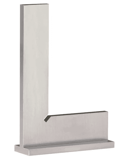 ESQUADRO ACO INOX SEM FIO COM BASE 75 X 50 MM