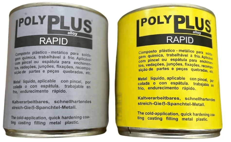 POLY PLUS ALUMINIO SOLDA FRIA 1.9KG - 1KG RESINA, 900GR PÓ*