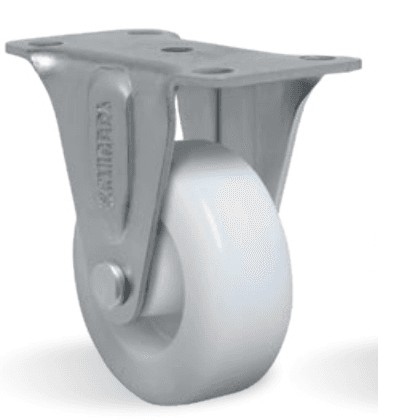 RODIZIO 2" FIXO PLACA NYLON 80KG - FLP 210 NT