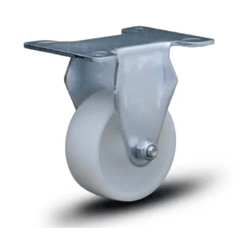 RODIZIO 4" FIXO PLACA NYLON 150KG - FLP 412 NY