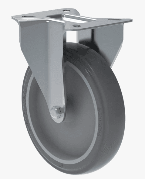 RODIZIO 6" FIXO PLACA PVC 85KG - FLP 612 BP