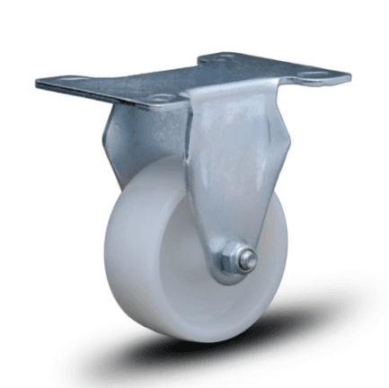 RODIZIO 3" FIXO PLACA NYLON 150KG - FLP 312 NY