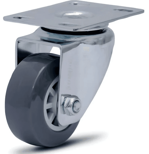 RODIZIO 2" GIRA PLACA PVC 45KG - GLP 210 BP