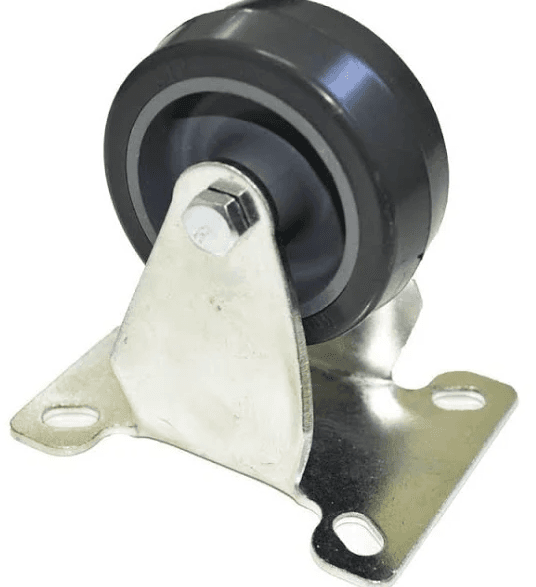 RODIZIO 4" FIXO PLACA PVC 65KG - FLP 412 BP