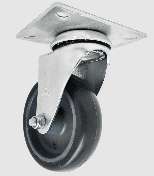 RODIZIO 4" GIRA PLACA PVC 65KG - GLP 412 BP