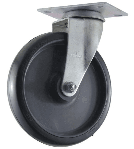 RODIZIO 6" GIRA PLACA PVC 85KG - GLP 612 BP