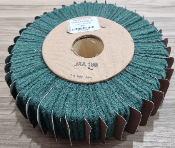 ESCOVA MANTA VERDE 5X18VS/180 - 150 X 50 X 30 #180
