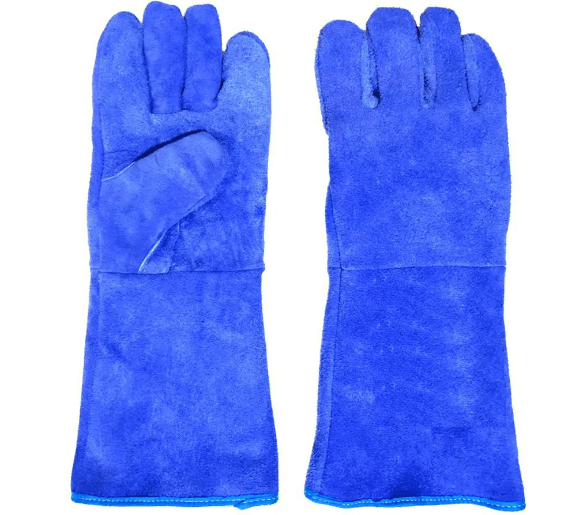 LUVA DE RASPA 15CM 150 GRAUS AZUl/LAR KEVLAR - CA: 39.178