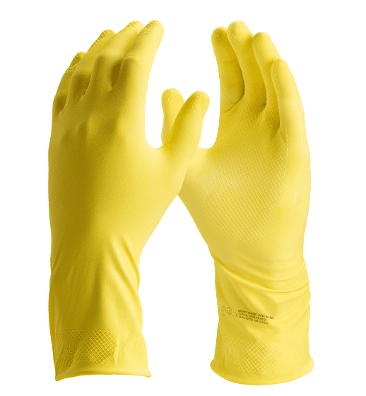 LUVA LATEX NATURAL AMARELA T09G - CA: 15.532