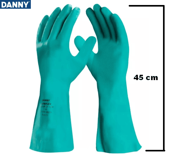 LUVA NITRILICA LONGA T10 GG - CA: 12.254 - 45 CM DANNY/IMBAT