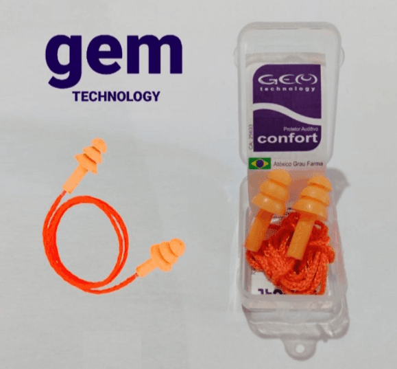 PROTETOR AURICULAR PLUG SILICONE C/CAIXA - 21DB - CA: 25.633