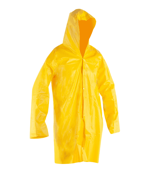 CAPA DE PVC P/CHUVA C/FORRO GG AMARELA CA: 11.040 - 11.125