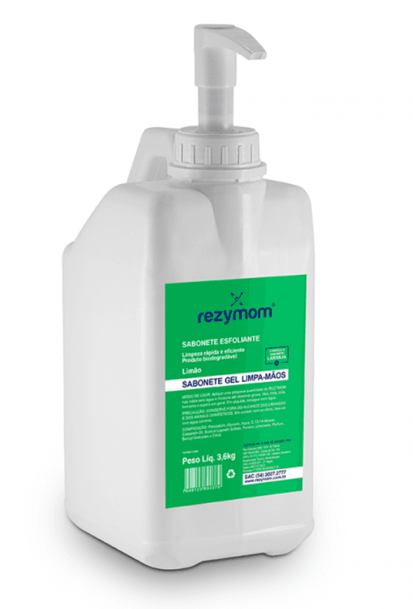SABONETE ESFOLIANTE GEL LIMAO 3.6KG REZYMON