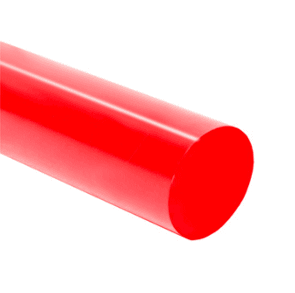 POLIURETANO TARUGO 25X300MM DA90 VERMELHO DUROPRENE