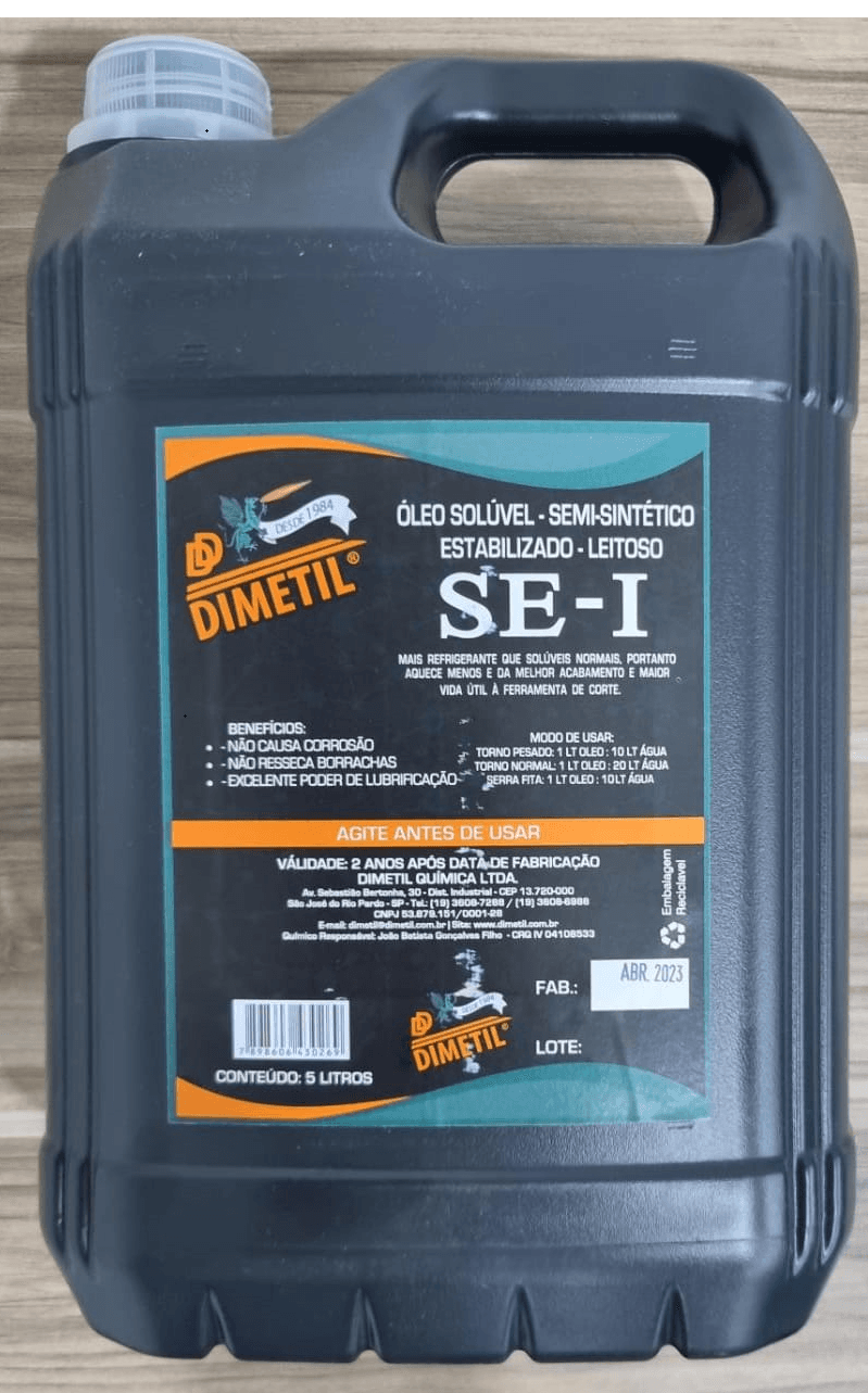 OLEO SOLUVEL REFR. SE-I 05 LITROS SEMI-SINTETICO