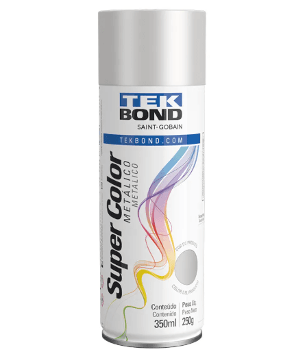 TINTA SPRAY PRATA METALICA 350ML