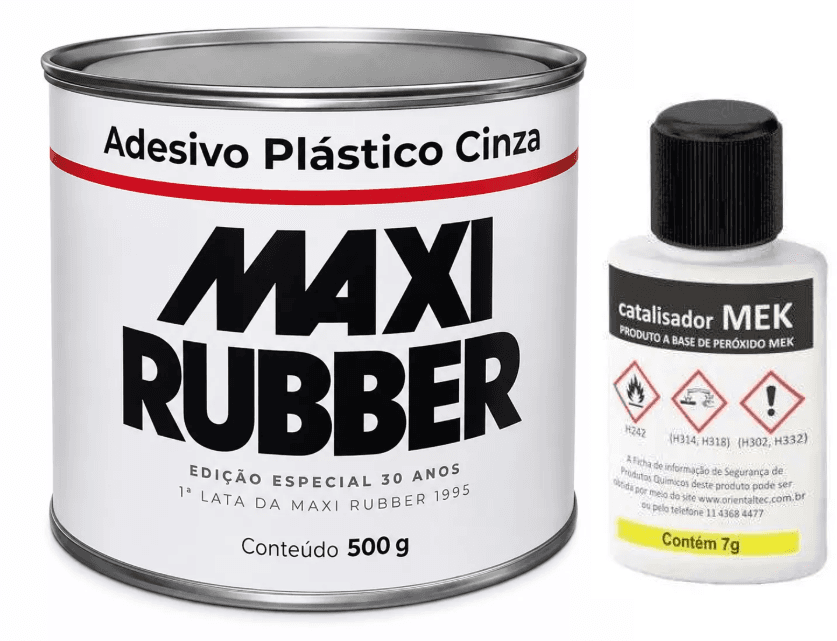 MASSA PLASTICA 500GR C/ CATALIZADOR MAXIRUBBER