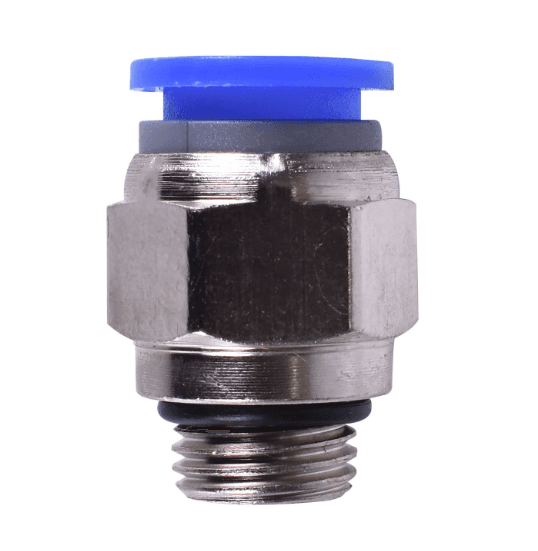 CONEXAO RETA 1/8MX08MM - ROSCA 1/8 MACHO TUBO 08MM