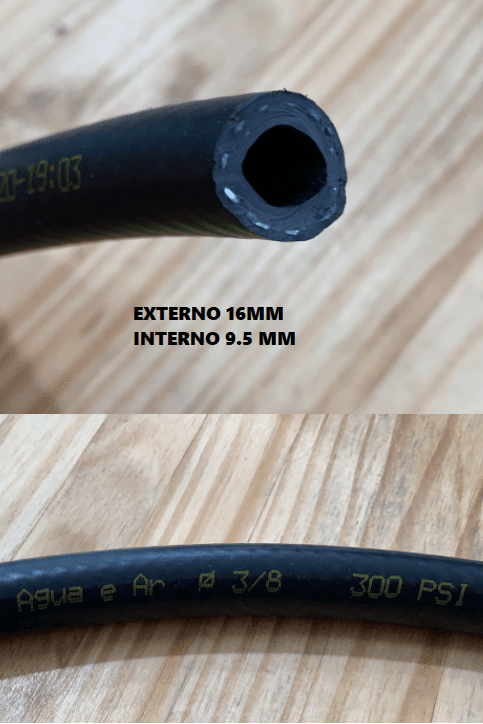 MANGUEIRA AR/AGUA 09.52-3/8 600LBS MANGUEPLAST***
