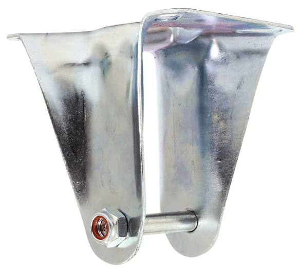 GARFO SUPORTE FIXO LEVE C/PLACA 6" P/RODA COM ROLAMENTO