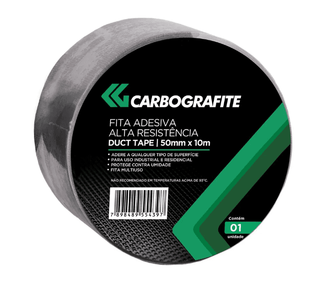 FITA ADESIVA 50 X 10 REFORCADA DUCT TAPE