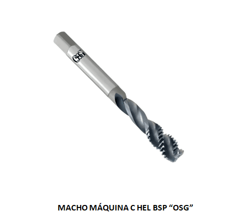 MACHO MAQ C HEL BSP 13.15 - 1/4 X 19 OSG