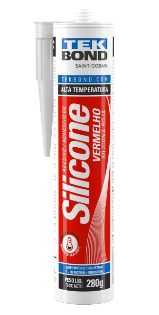 SILICONE VERMELHO ALTA TEMPERATURA -54º +316º 280GR